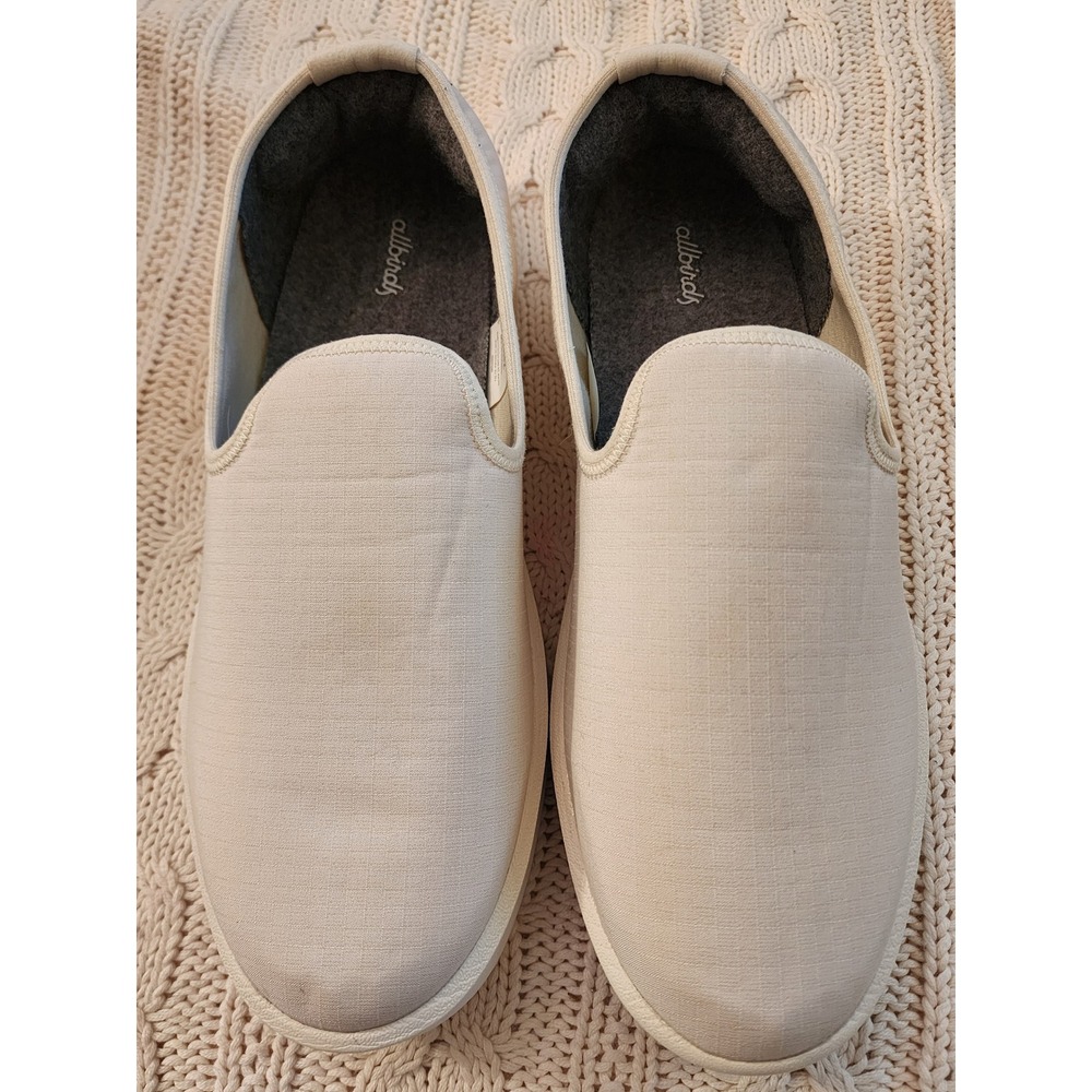 Allbirds Wool Lounger Slip On Shoes Men's 12 Cream Merino Wool